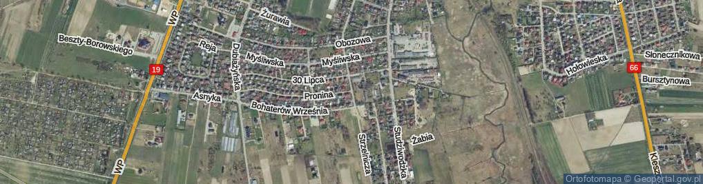 Zdjęcie satelitarne Strzelnicza ul.